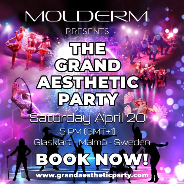 Molderm Aesthetics is pleased to invite you for the second year in a row to an eventful evening where inspiration, knowledge and the future in aesthetic treatments are presented. All packaged in an unforgettable glamorous evening with extras of everything.

Do you work with aesthetic injections or run a clinic that performs this type of treatment? Then this is the event you don’t want to miss.
By registering on our website, you get two tickets to the event.
Our requirement is that you must be a licensed professional or clinic owner of a clinic that performs aesthetic injections.

For more info about the event and registration of attendance, please visit: GrandAestheticParty.com

#Sweden #aesthetics #Molderm #moldermaesthetics #malmö